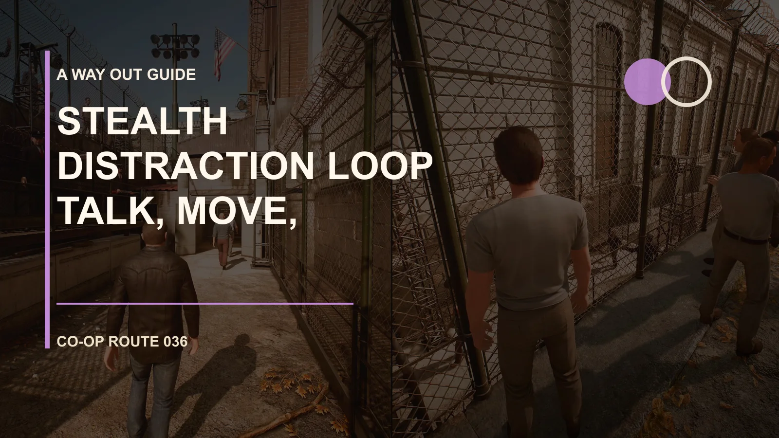 Stealth Distraction Loop: Talk, Move, Freeze