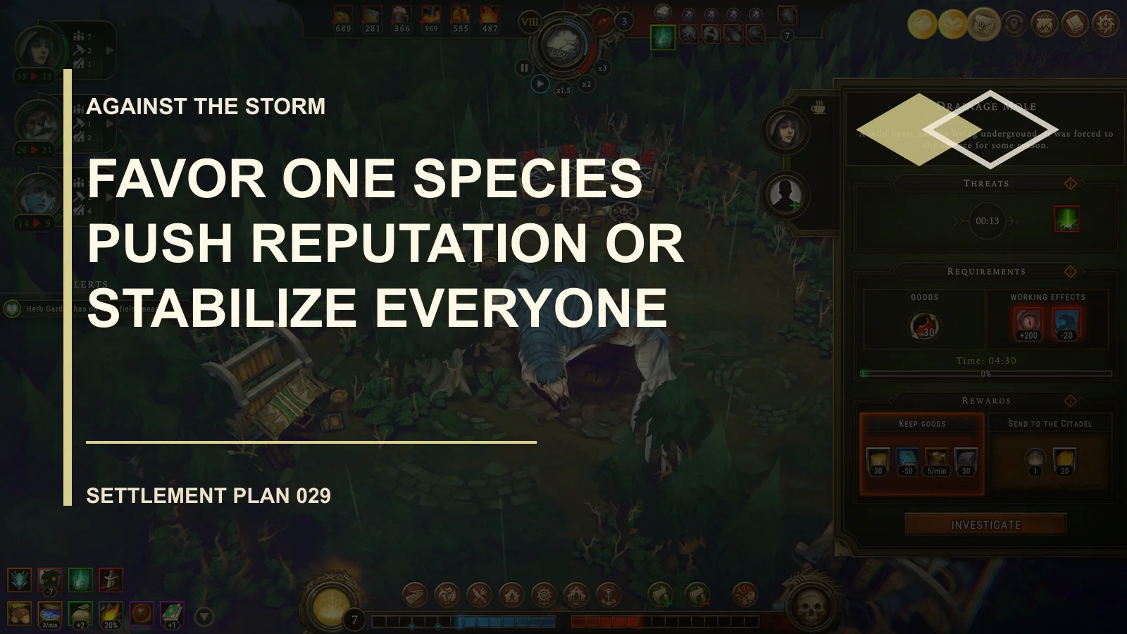 Favor One Species: Push Reputation or Stabilize Everyone