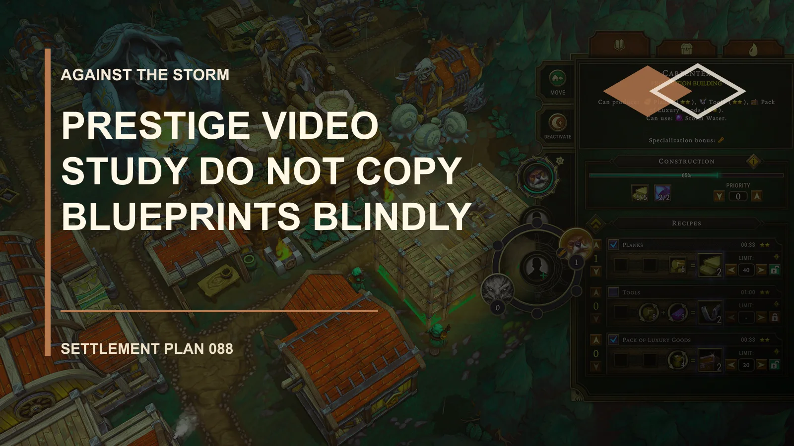 Prestige Video Study: Do Not Copy Blueprints Blindly
