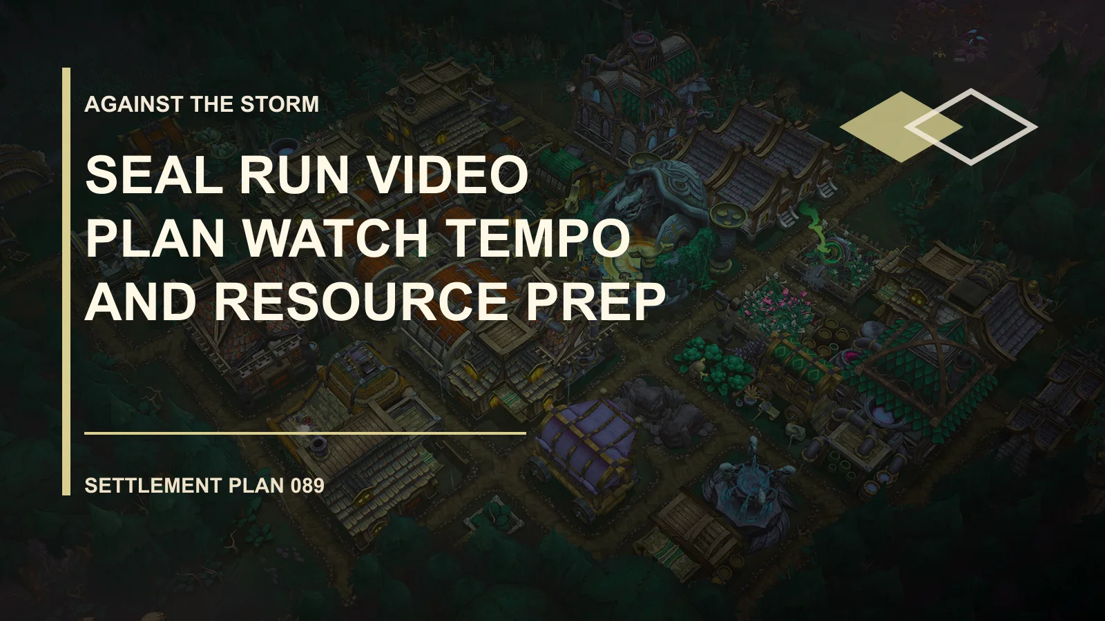 Seal Run Video Plan: Watch Tempo and Resource Prep