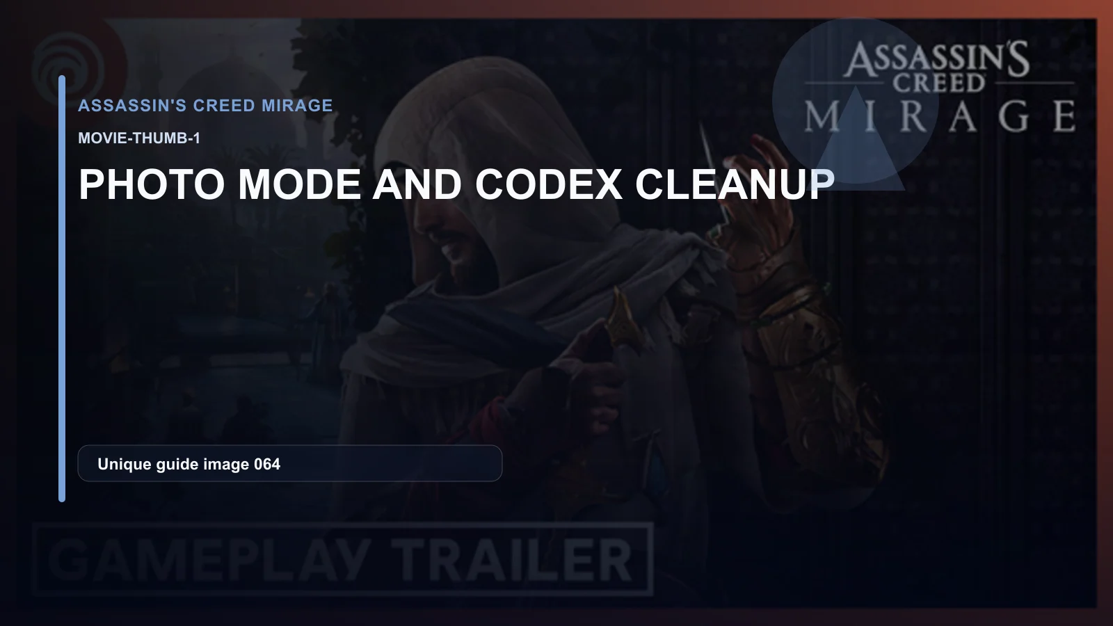 Photo Mode and Codex Cleanup: Save It for Last?