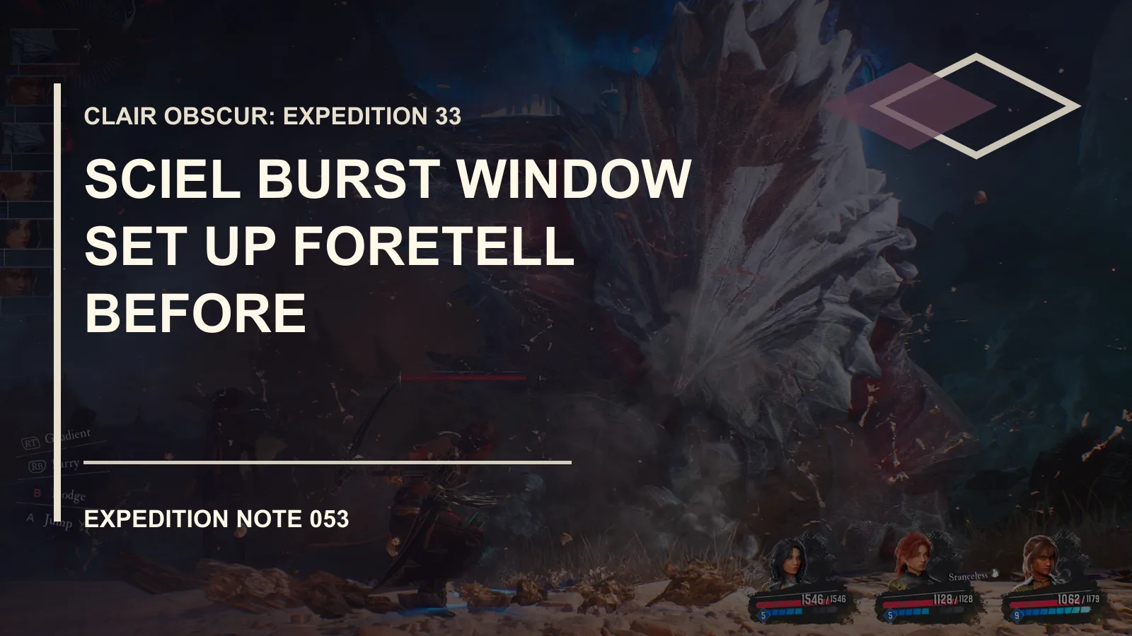 Clair Obscur: Expedition 33 Sciel Burst Window