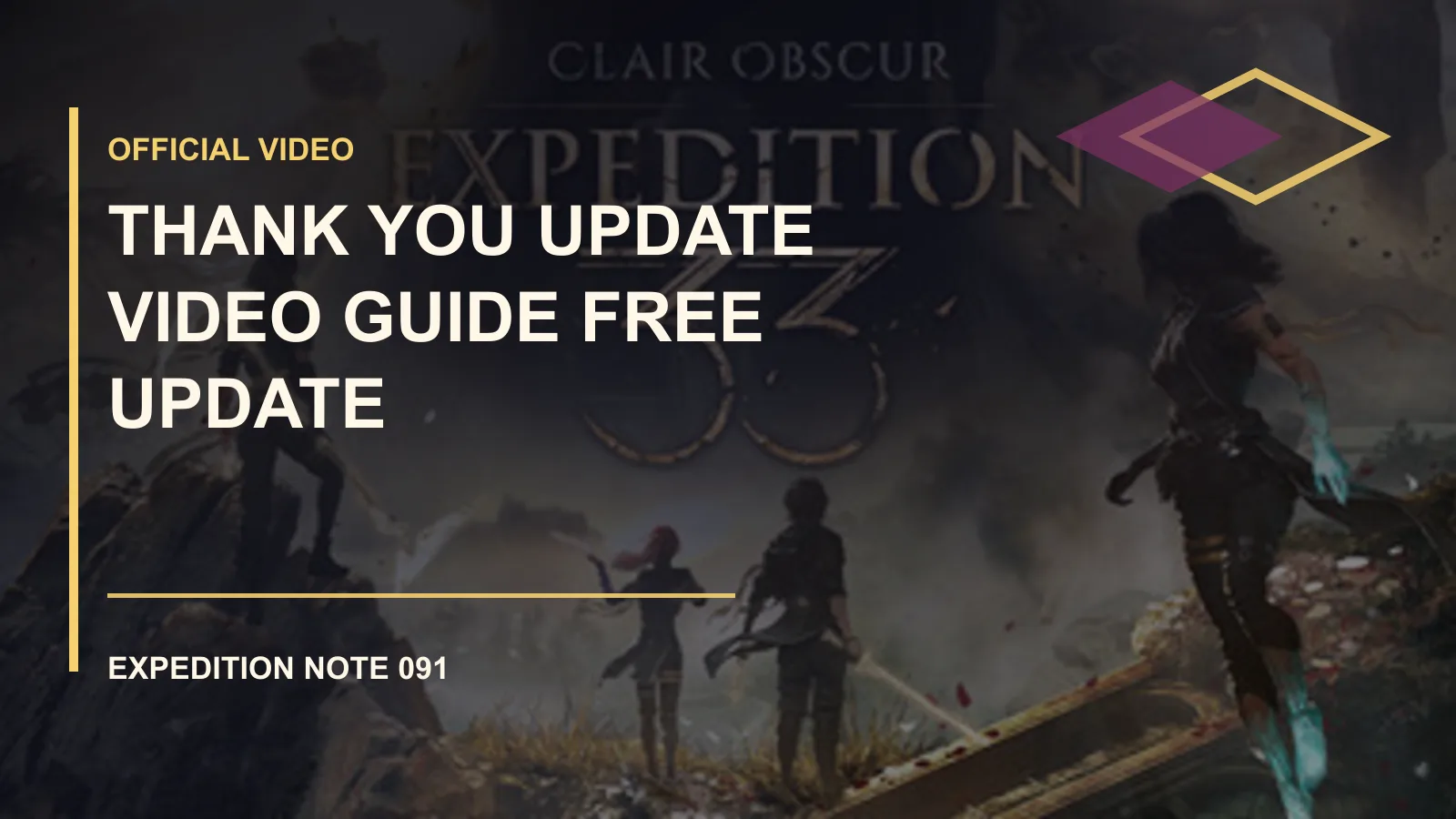 Clair Obscur: Expedition 33 Thank You Update Video Check