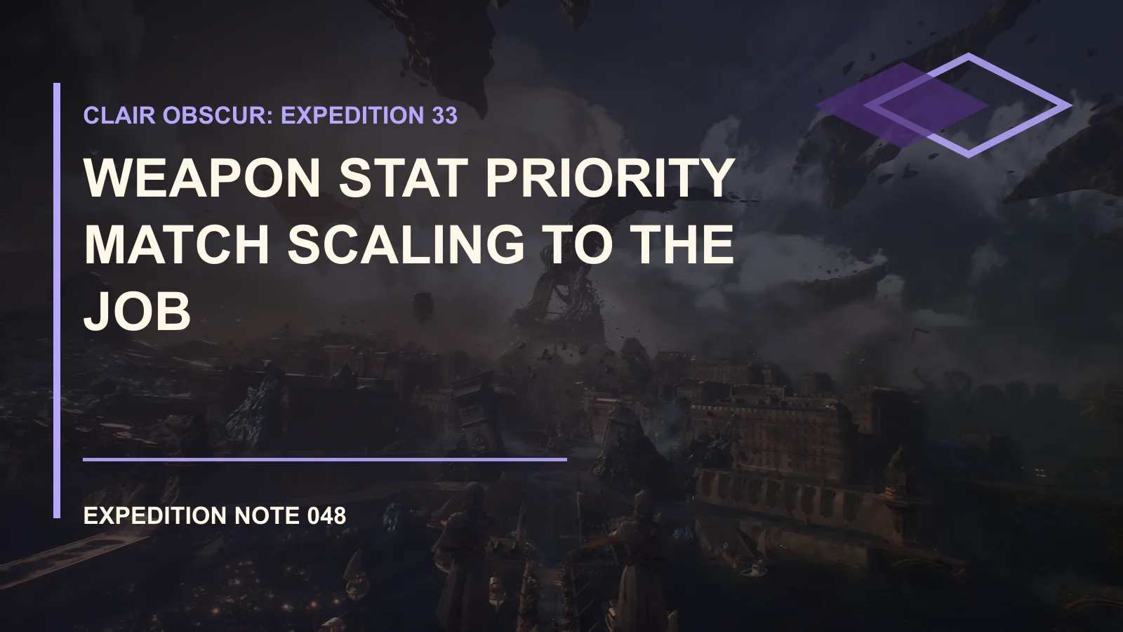 Clair Obscur: Expedition 33 Weapon Stat Priority