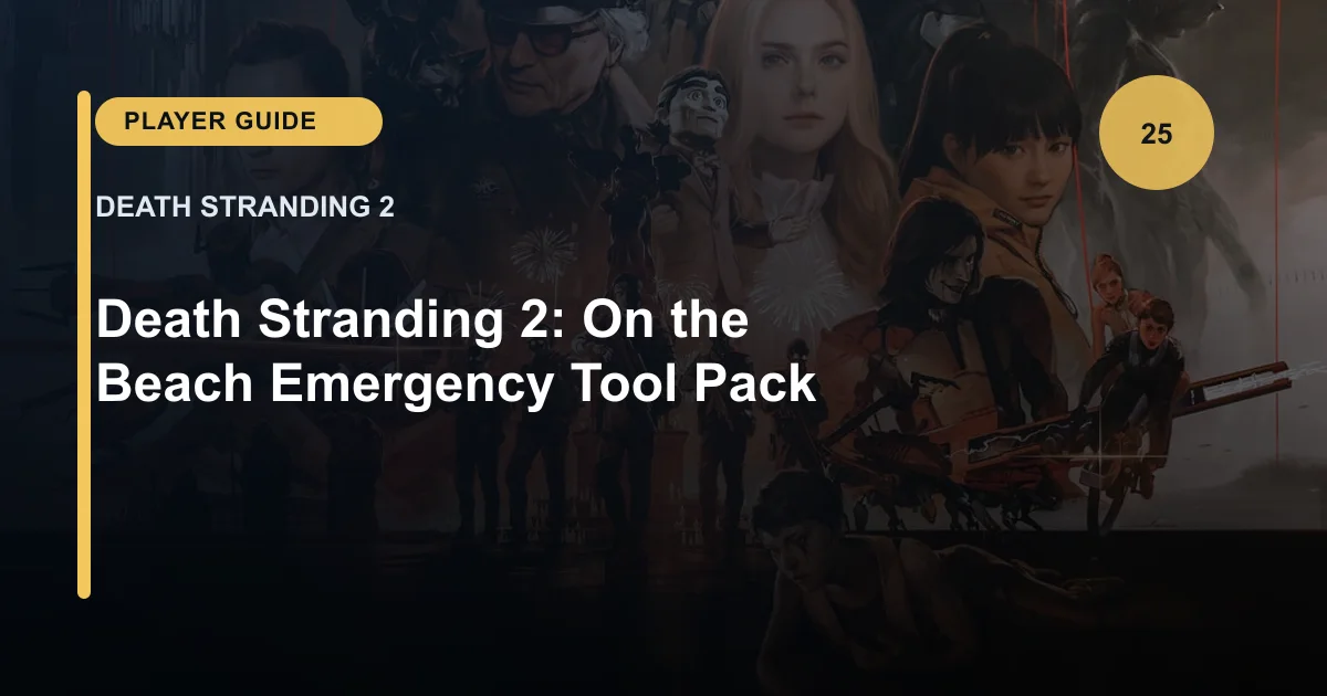 Death Stranding 2: On the Beach Emergency Tool Pack